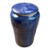 Glazed blue stoneware bonbonnière