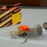 Vintage 80's chrome metal wall coat rack with 1 hook