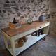 Table de drapier vintage / Îlot de cuisine – Années 1930