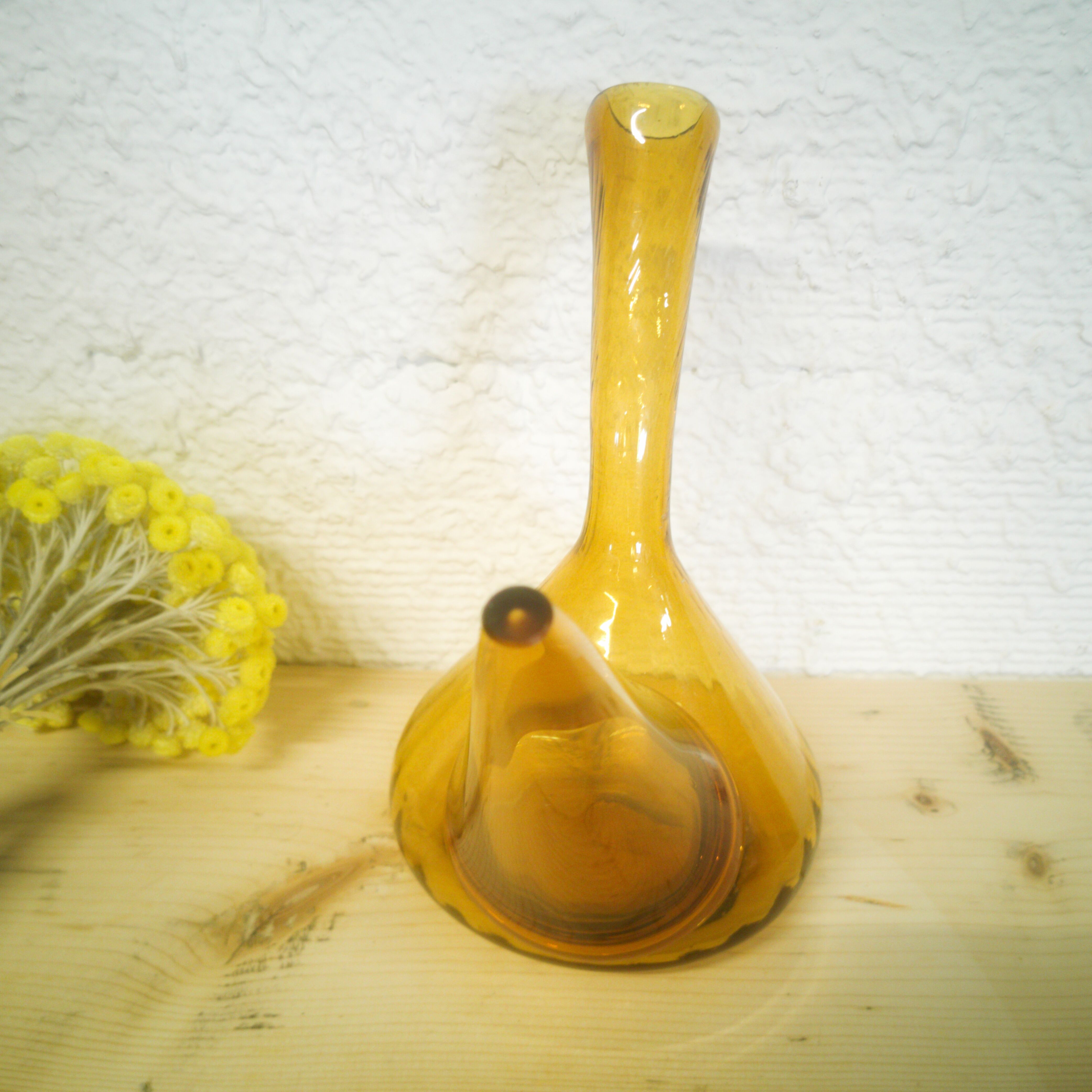 Porró Catalan en verre ambré