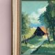 Swedish Mid-Century Oil on panel – "In Sunlight Glade" by Ivan Bauer