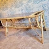 Rattan coffee table