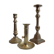 Brass candlestick trio 4