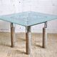 Concrete and ground glass table, Italy 1980's