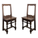 Pair of Lorraine oak chairs