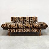 Vintage 60's daybed sofa lounge 'Psychedelic groove'