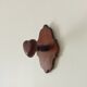 Vintage wall coat rack in carved solid wood, popular art.