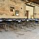 ✨ Set of 100 black Pagholz Flototto chairs – Chrome tubular frame