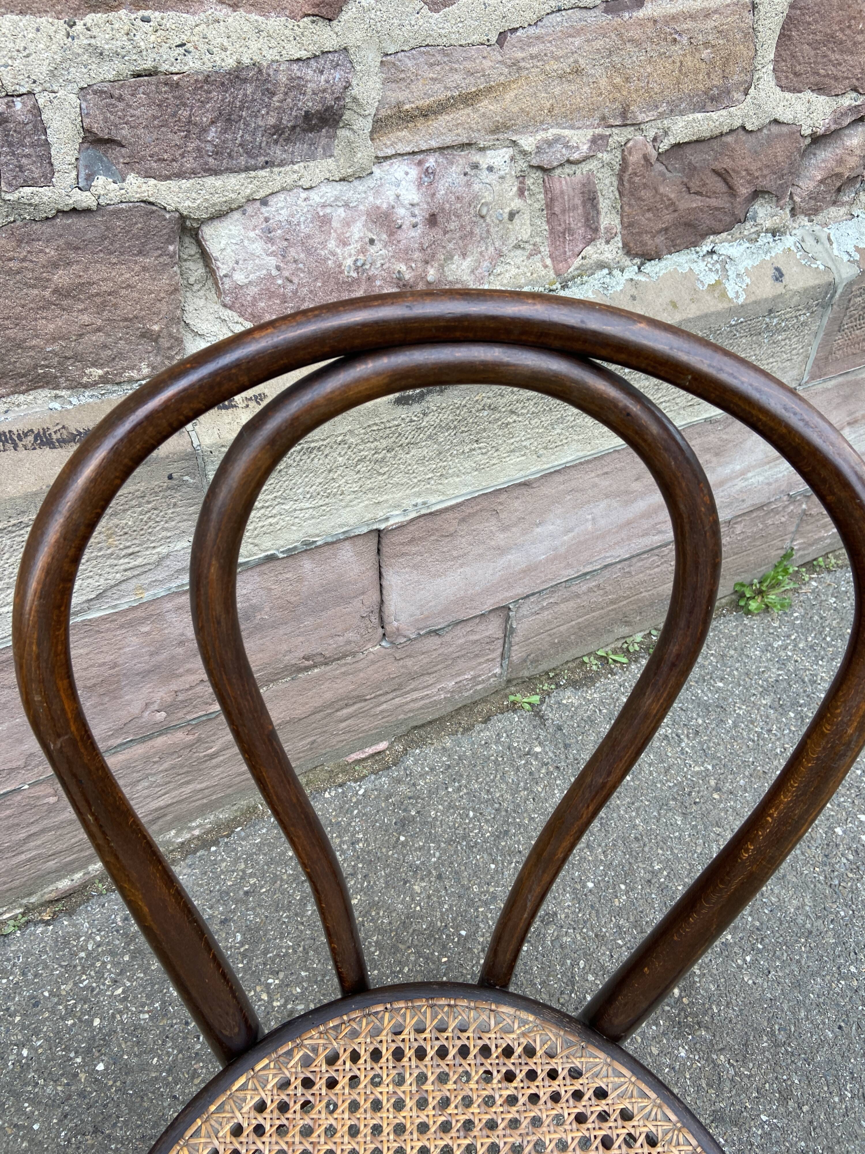 Pair of chairs bentwood Fischel Nr 18 vintage 1920