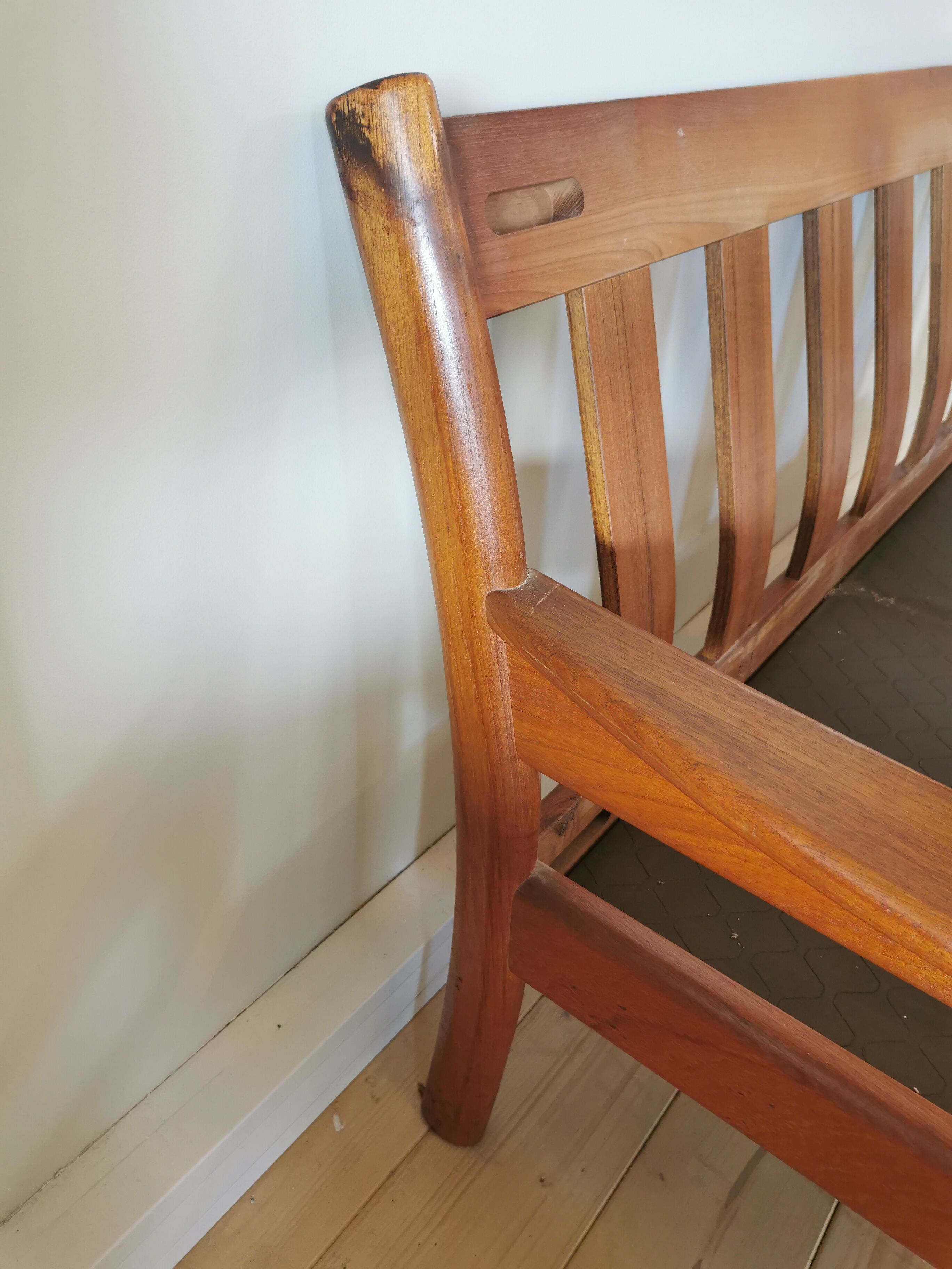 Dyrlund leather sofa from the 60s