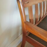 Dyrlund leather sofa from the 60s