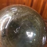Ancien vase soliflore biot verre soufflé bullé vintage #a408
