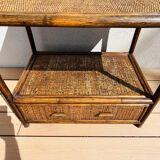 Meuble d’appoint en rotin