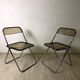 Pair of folding chairs model Plia by Giancarlo Piretti