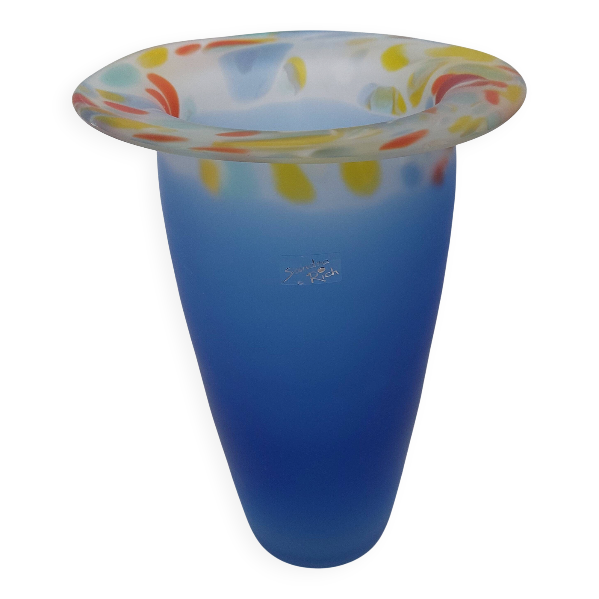 Glass paste vase