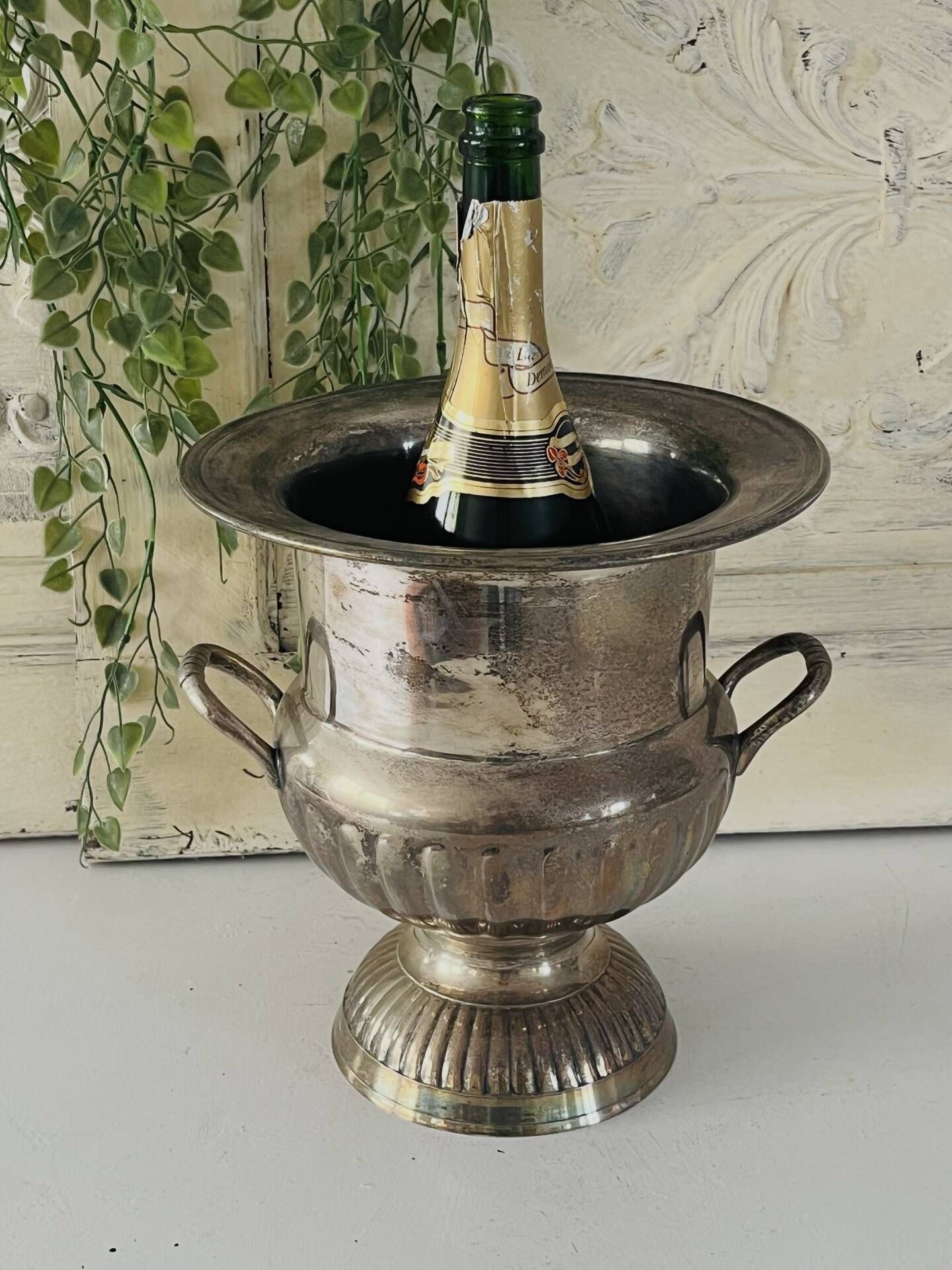 Champagne bucket Silver Plated Medici with Handles,