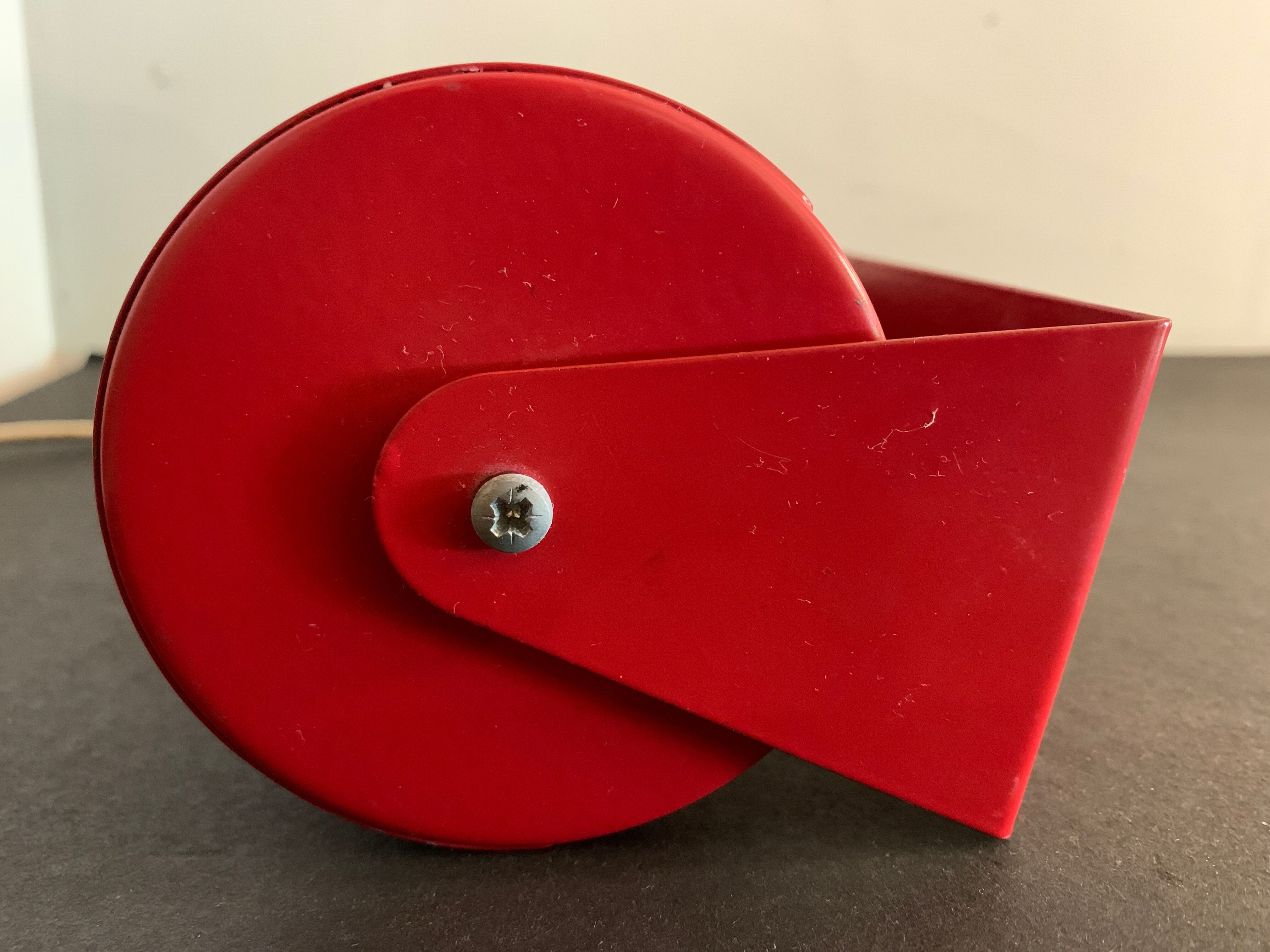 Wall lamp red roller Ikea 1980