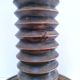 Solid wood lamp base by Charles Dudouyt
