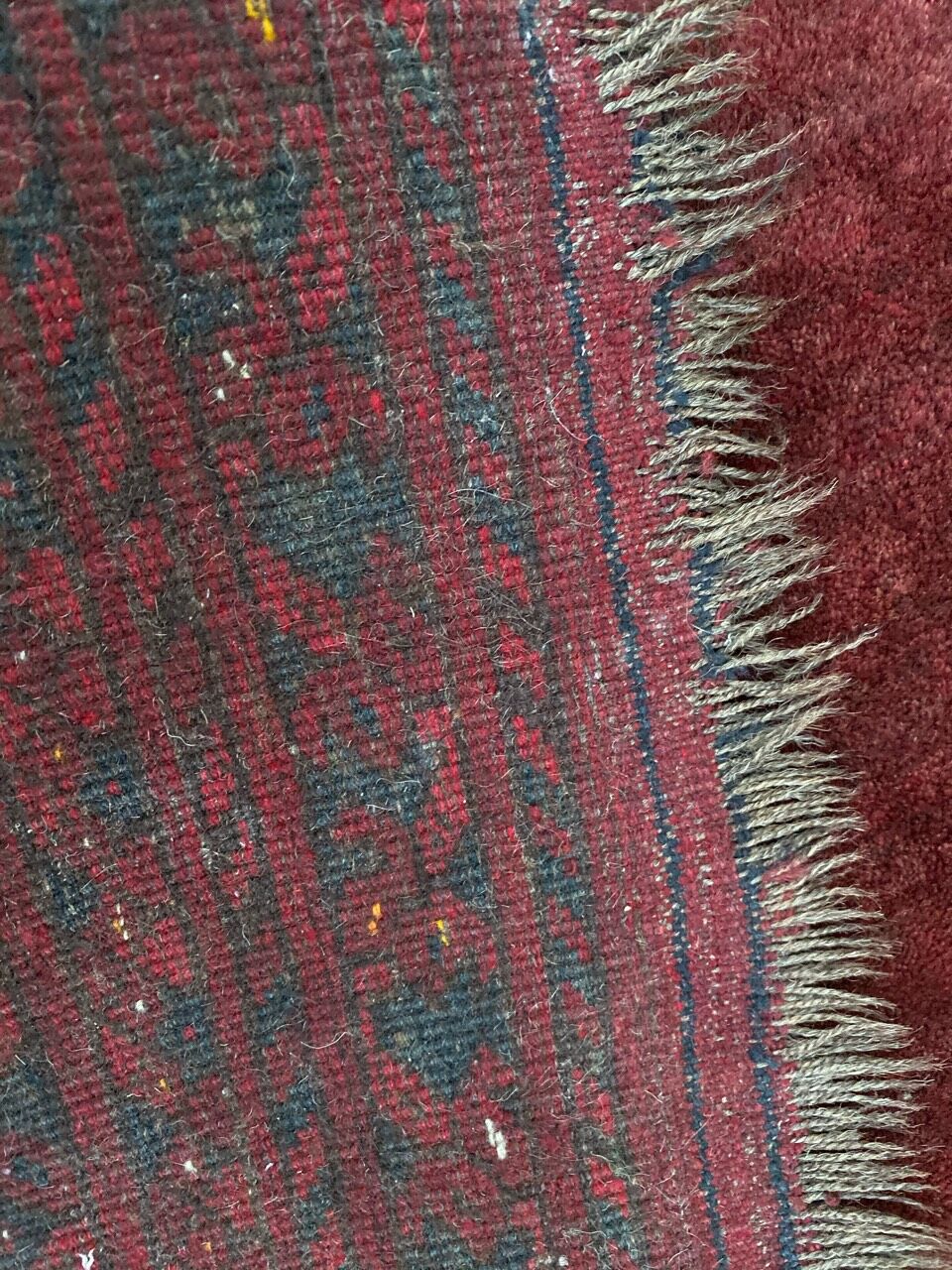 Carpet old Afghan Turkmen 152x230 cm
