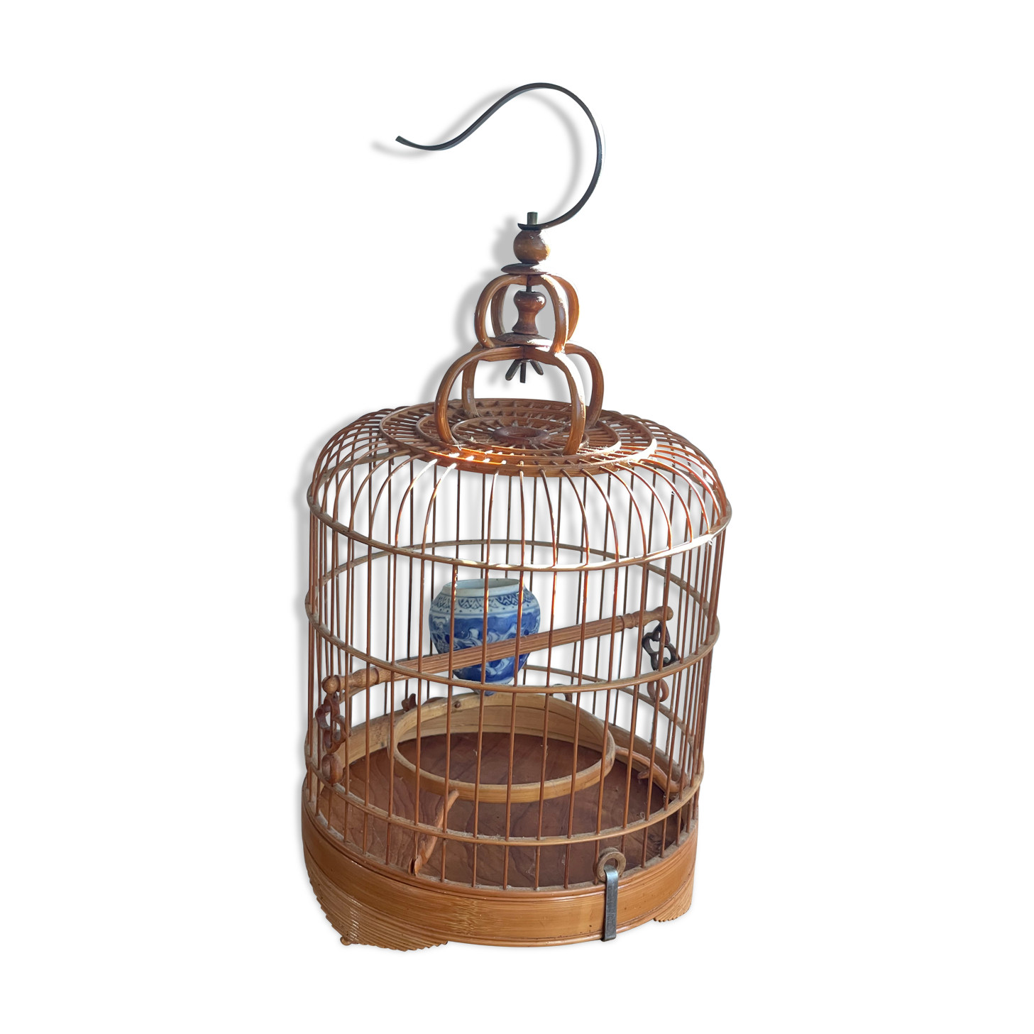 Vintage Vietnam Bamboo Bird Cage