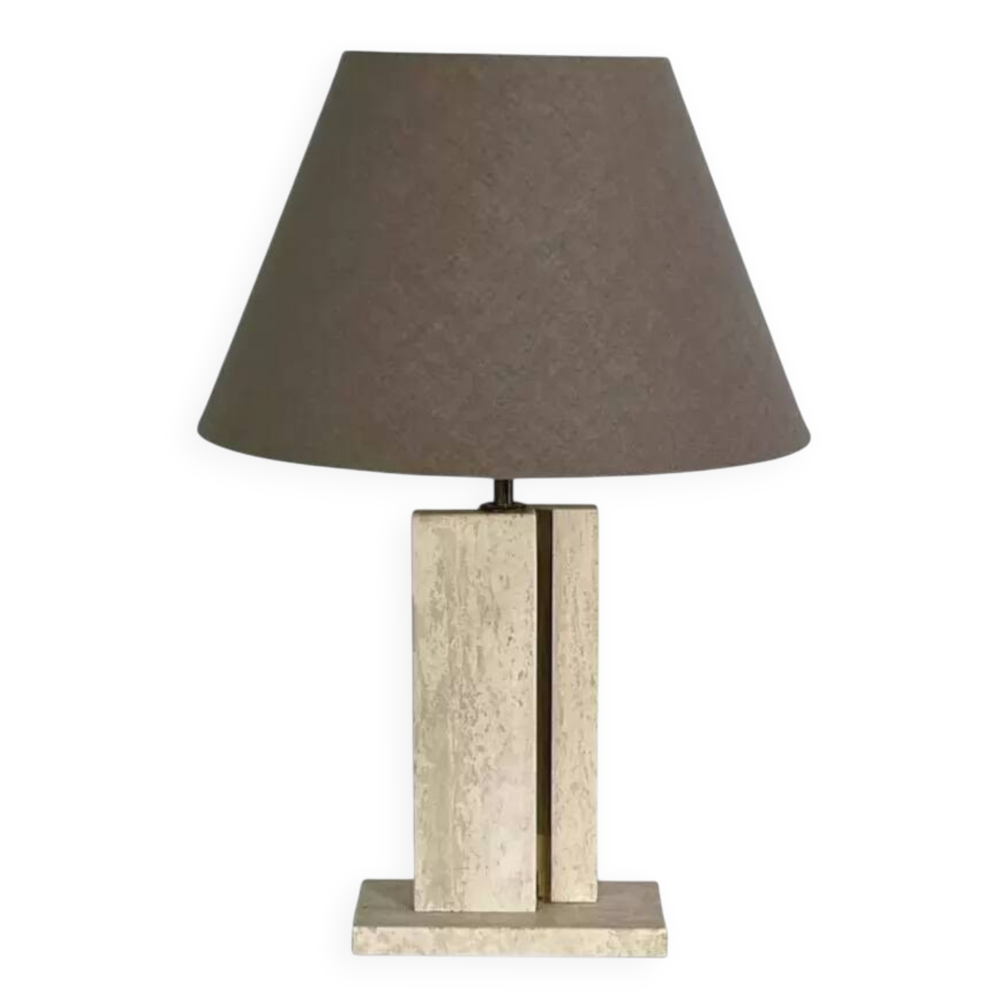 Lampe vintage en marbre et en laiton