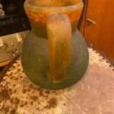 G de Feure glass paste pitcher