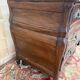 Regency period commode – Solid walnut – Chiselled gilded bronze