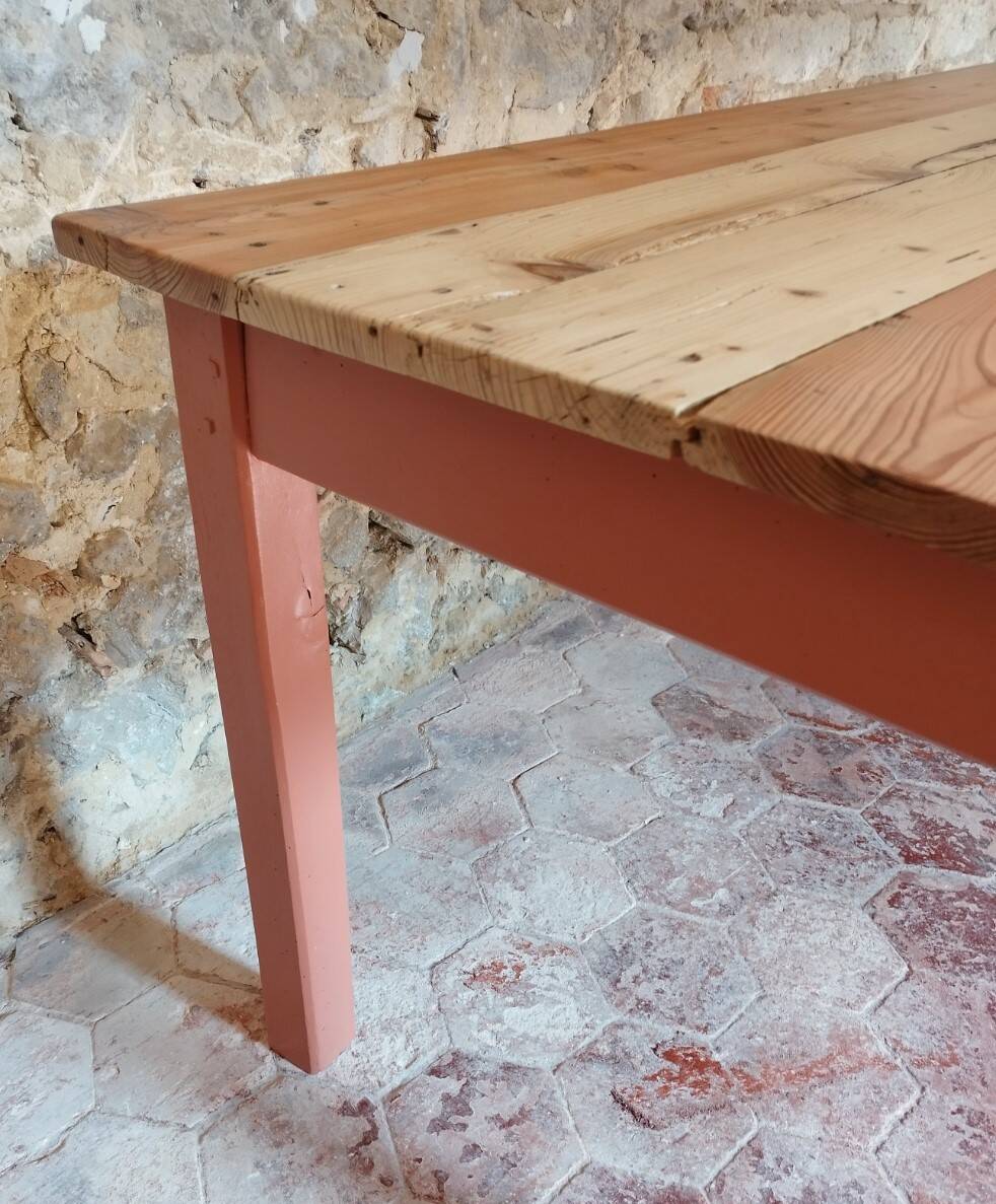 Terracotta farm table