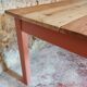 Table de ferme terracotta