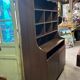 Vintage Storage Furniture for Bar Restaurant Brown Wood with Compartments