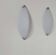 Pair of vintage wall lights, chrome and sandblasted glass, Italy 1980.