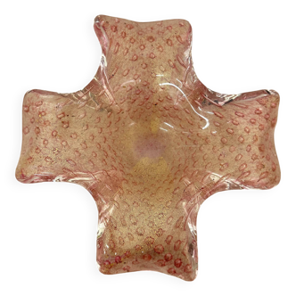 Bol rose en verre de Murano du milieu du siècle, années 1970
