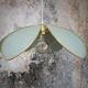 Suspension fleur pétales lin vert celadon