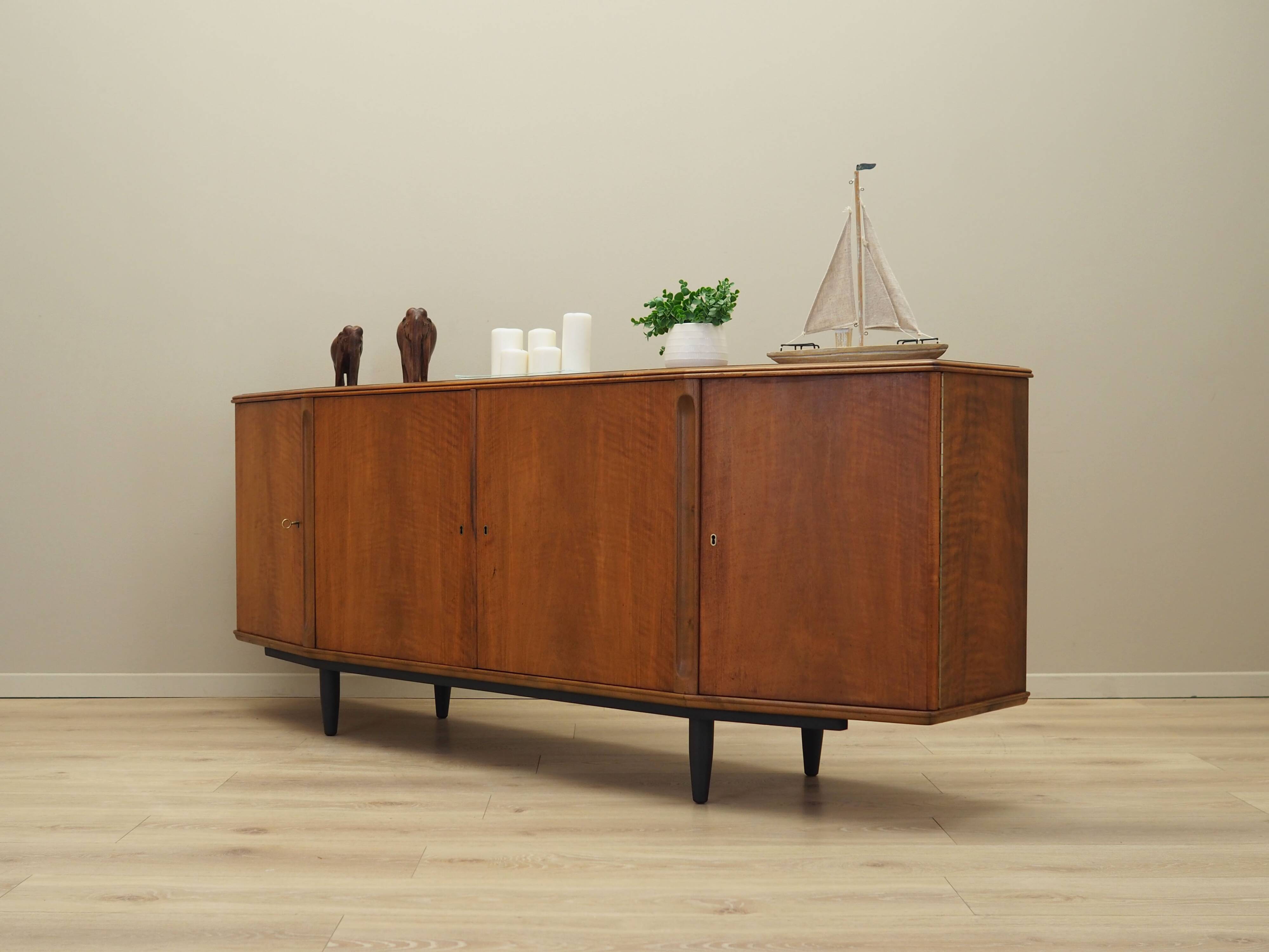 Walnut sideboard, Danish design, 1960s, production: Denmark