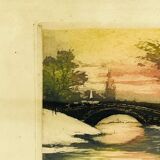 Aquarelle nature morte signé