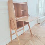Renovated vintage Scandinavian secretary, 1950s-60s.