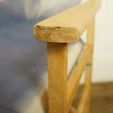 Denim folding chair, vintage director-style
