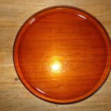 Smoked glass round tray