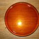 Smoked glass round tray