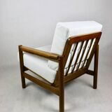 Vintage Armchair in White Ivory, 1970s