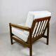 Vintage Armchair in White Ivory, 1970s