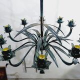 10-light leaf chandelier