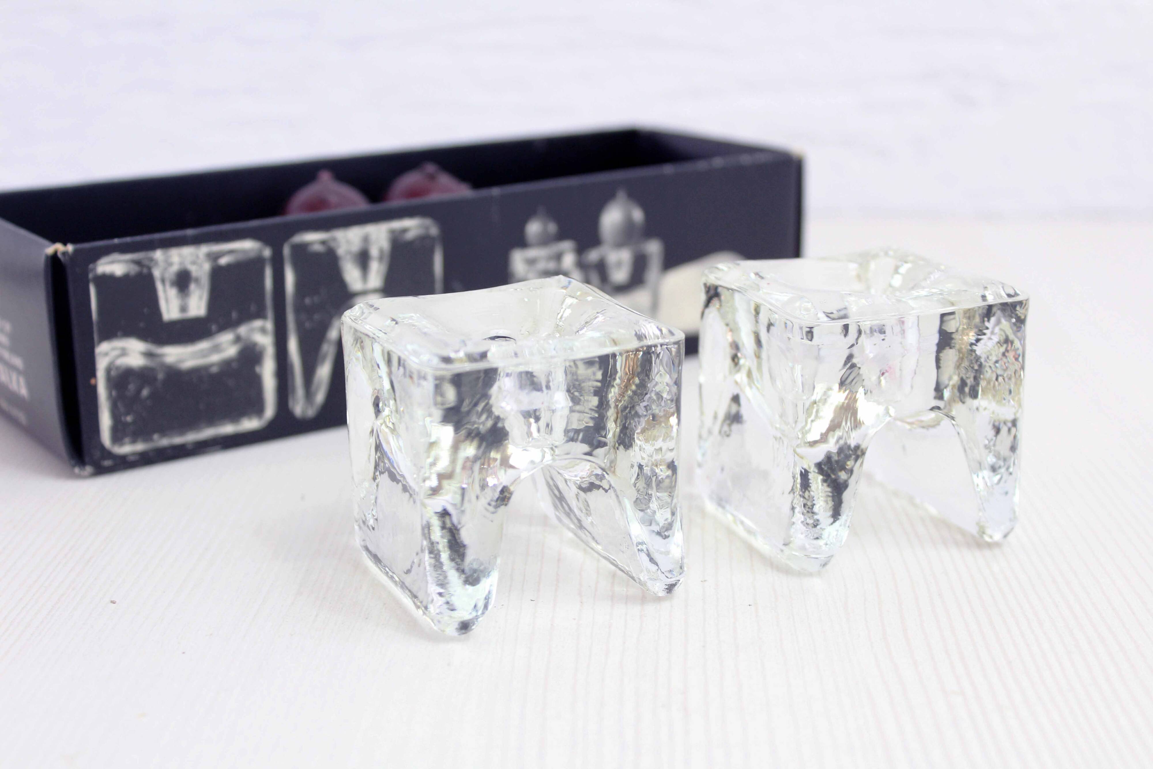 Set of 4 candle holders JUHAVA OY Finland Ri-Jalka 1970