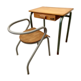 Chair of schoolboy and his desk bu Jacques Hitier