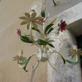 Lustre vintage  "fleurs et épi de blé"