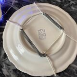 Set of 3 decorative earthenware plates stamped "Gien"