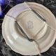 Set of 3 decorative earthenware plates stamped "Gien"