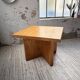 Square modernist table made of solid pine from the 1950s.