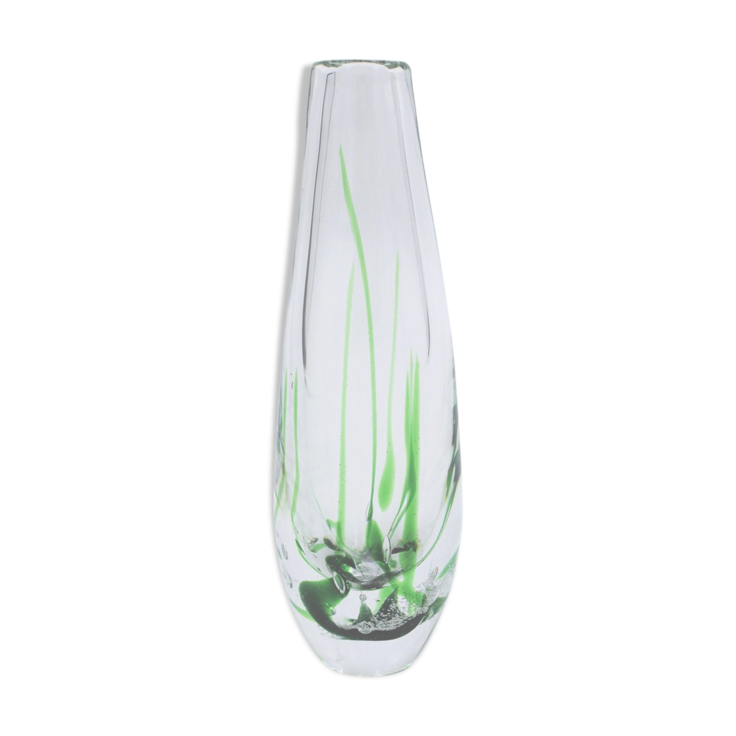 Vicke Lindstrand Glass Vase by Kosta 1960s