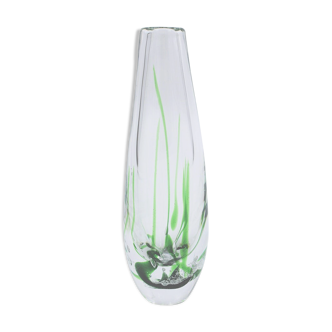 Vicke Lindstrand Glass Vase by Kosta 1960s